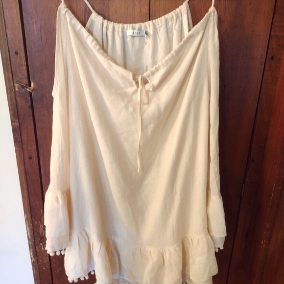 Lush Cream Dress - Romantic Boho - Picture 1 of 7